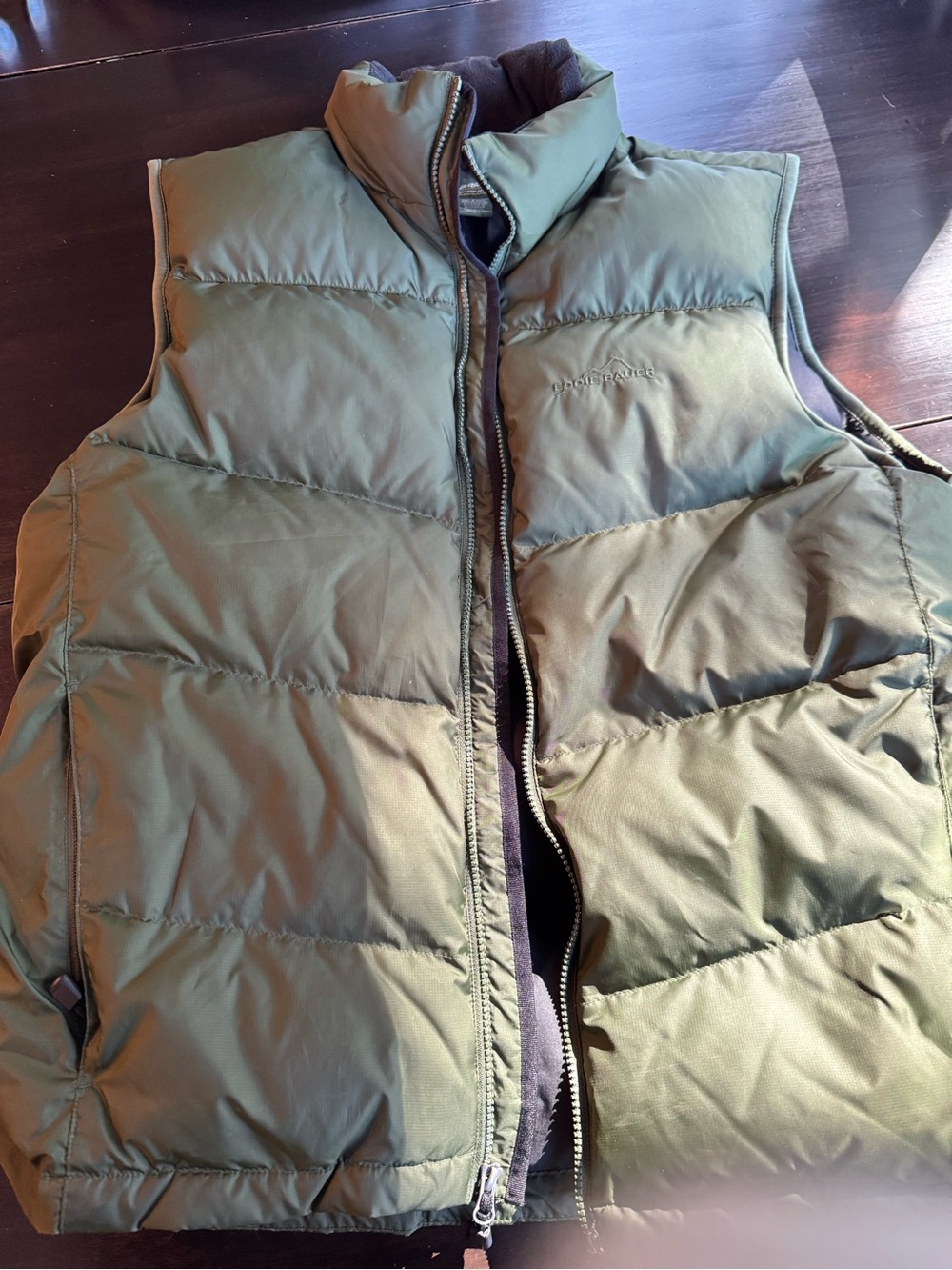 Men's Olive Green Down Vest